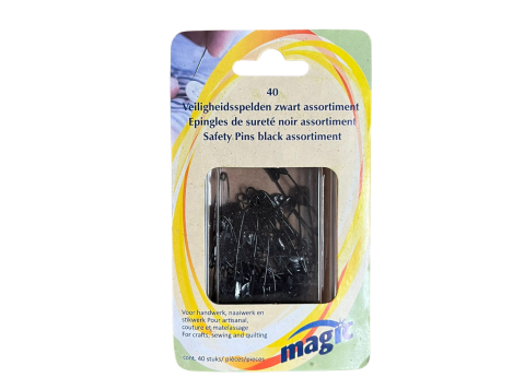 MAGIC 40 VEILIGHEIDSSPELDEN ZWART ASSORTIMENT