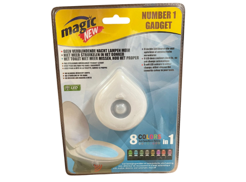MAGIC LEDLAMP TOILET 8 KLEUREN IN 1