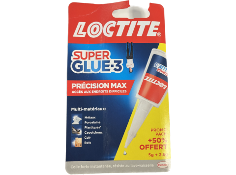 LOCTITE SUPER GLUE 3 PROMO PACK PRECISION MAX 5GR + 2,5GR