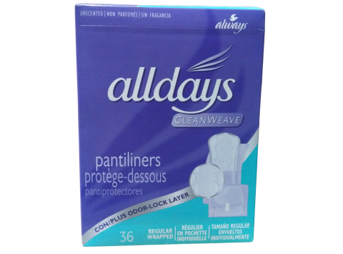 ALLDAYS INLEGKRUISJES 36 STUKS CLEANWEAVE