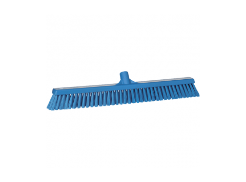 VIKAN VEEGBORSTEL ZACHT & HARD BLAUW 590x45x135 MM