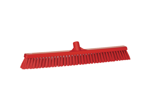 VIKAN VEEGBORSTEL ZACHT & HARD ROOD 590x45x135 MM
