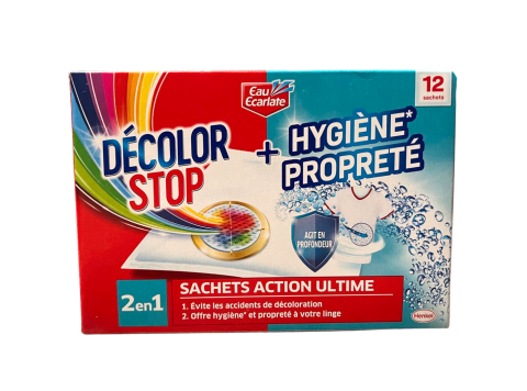 DECOLOR STOP ACTION ULTIME HYGIENEZAKJE 2 IN 1 - ANTI-VERKLEURING - 12 ST