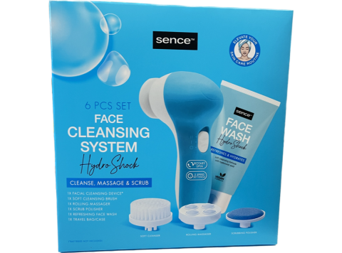 SENCE GEZICHTREINIGER SYSTEEM HYDRO SHOCK SET VAN 6 STUKS