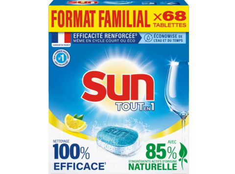 SUN TOUT EN 1 CITRON FORMAT FAMILLIAL 68 TABS