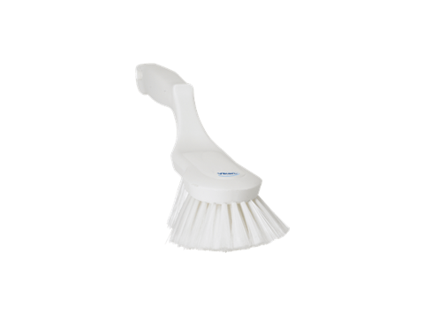 VIKAN ERGONOMISCHE HANDBORSTEL WIT 70X65X325 MM - ZACHT POLYESTER