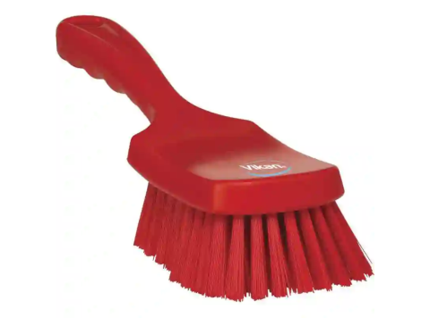 VIKAN WERKBORSTEL KORT ROOD 245X70X50MM HARD POLYESTER