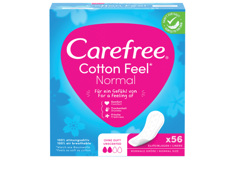 CAREFREE INLEGKRUISJES NORMAAL 56 STUKS UNSCENTED