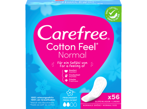 CAREFREE INLEGKRUISJES NORMAAL 56 STUKS FRESH SCENT
