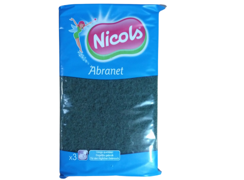 NICOLS GROENE SCHUURLAP ABRANET X 3