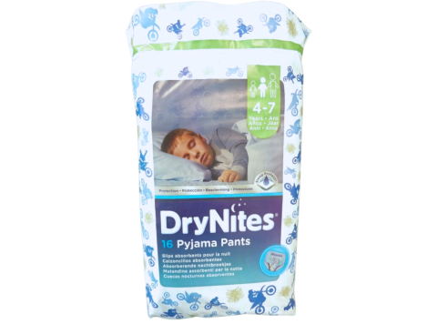 DRYNITES ABSORBERENDE NACHTBROEKJES 16 ST (4 - 7 JAAR)