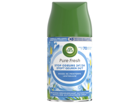 AIRWICK PURE FRESH LUCHTVERFRISSER 250ML REFILL LENTEDAUW