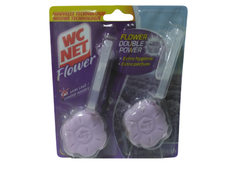 WC NET TOILET BLOCK FLOWER 2 X 38 GR DOUBLE POWER LAVENDEL
