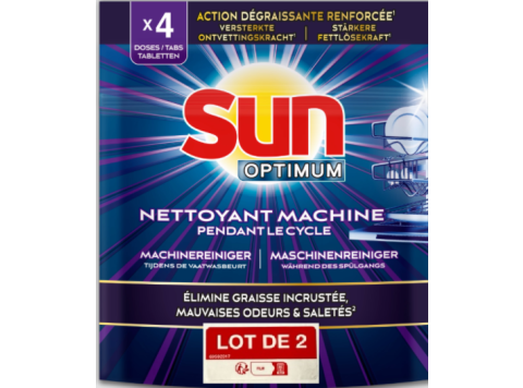 SUN OPTIMUM MACHINEREINIGER LOT DE 2 X 4 TABS