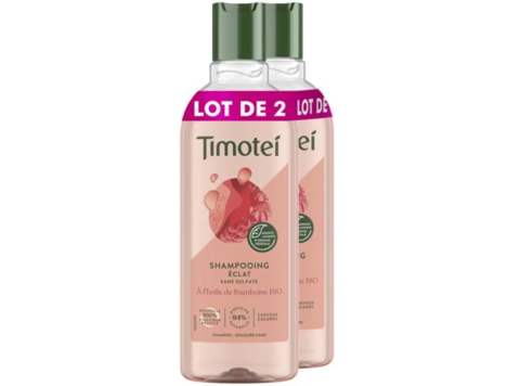 TIMOTEI SHAMPOO ECLAT FRAMBOOS 2X300ML GEKLEURD HAAR