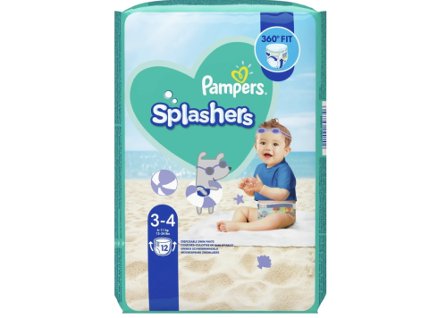 PAMPERS SPLASHERS MAAT 3-4 ( 6-11KG) 12 STUKS