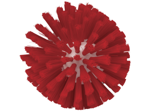 VIKAN WORMHUISBORSTEL ROOD ZACHT 120MM D 135 MM - MEDIUM POLYESTER