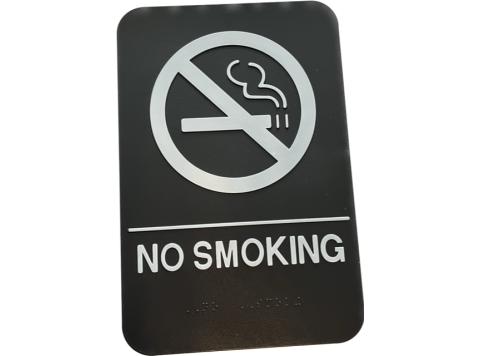 PLAQUE SIGNALETIQUE TOILETTES NO SMOKING