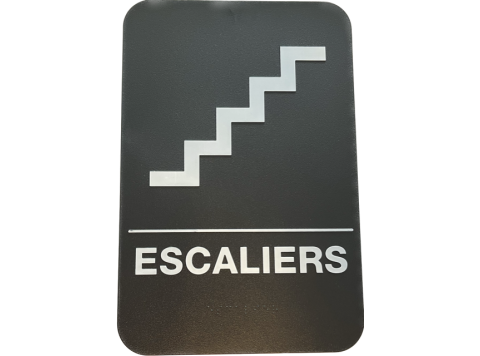 PLAQUE SIGNALETIQUE ESCALIERS