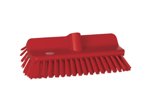 VIKAN SCHUURBORSTEL ROOD MET BORSTELHOEK MEDIUM 110X145X245 MM