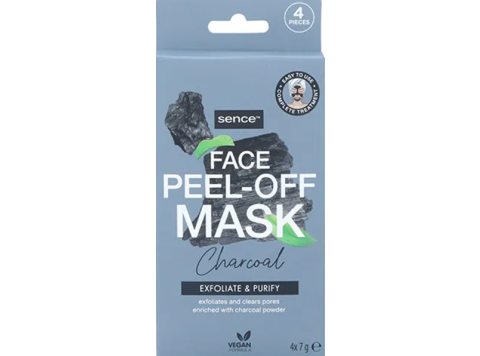 SENCE GEZICHTSMASKER PEEL-OFF CHARCOAL 4X7GR