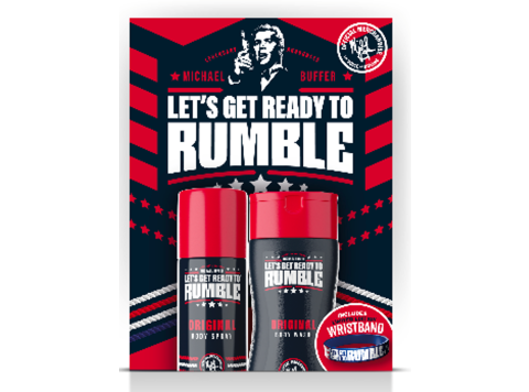 LETS GET READY TO RUMBLE GIFTSET ORIGINAL BODY SPRAY + BODY WASH + WRISTBAND