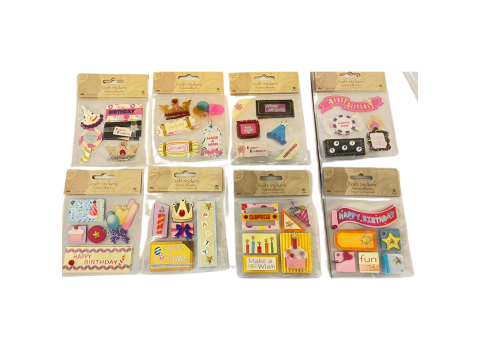 MINI STICKERS VERJAARDAG
