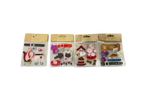 MINI STICKERS HONDEN EN KATTEN