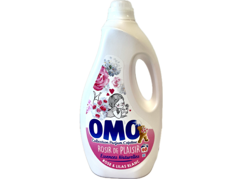 OMO VLOEIBAAR WASMIDDEL 60SC ROSIR DE PLAISIR 2,7L ROSE & LILAS BLANC