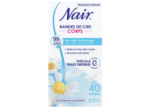 NAIR KOUDE WAX STRIPS CAMOMILLE 40 ST LICHAAM