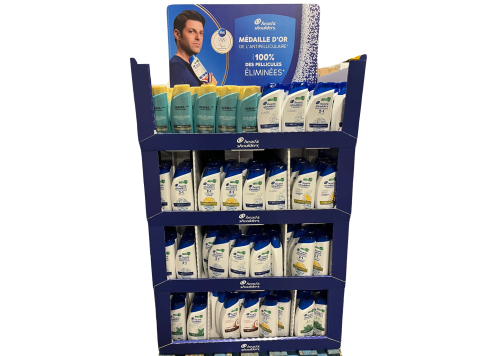 HEAD & SHOULDERS DISPLAY SHAMPOO 345 PCS 8 SOORTEN
