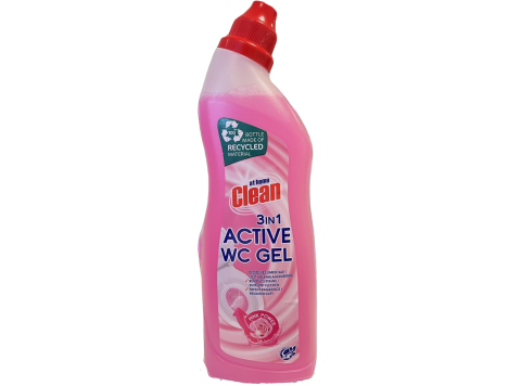 AT HOME CLEAN TOILETREINIGER ACTIVE CLEAN 3 IN 1 PINK POWER 750ML