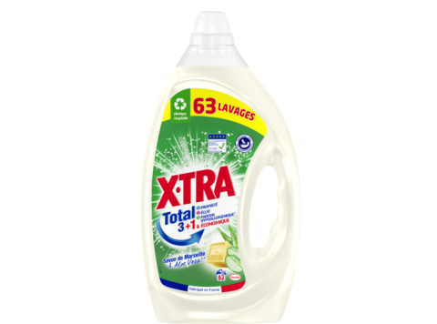X-TRA VLOEIBAAR WASMIDDEL TOTAL 4+1 SAVON DE MARSEILLE & ALOE VERA 63SC 2,835L
