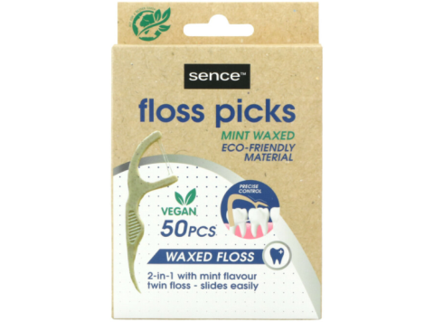 SENCE TOOTH PICK 50ST 2 IN 1 BAMBOO