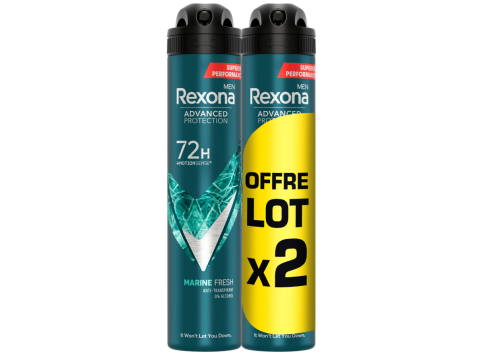 REXONA DEODORANT MEN MARINE FRESH 72H 2X200ML