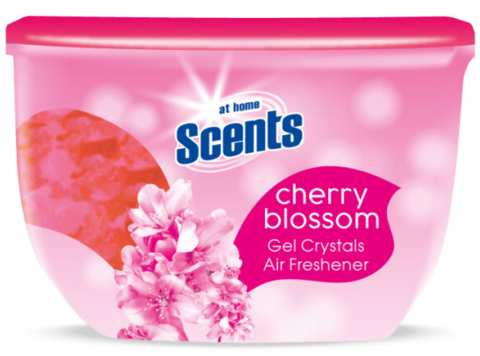 AT HOME SCENTS LUCHTVERFRISSER GEL KRISTALLEN CHERRY BLOSSOM 150GR