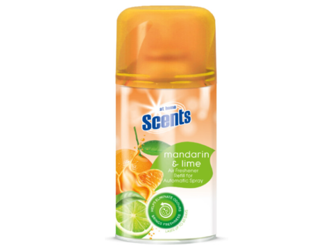 AT HOME SCENTS VAPORISATEUR AUTOMATIQUE RECHARGE 250ML MANDARINE & CITRON VERT