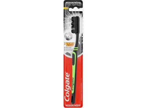 COLGATE TANDENBORSTEL DOUBLE ACTION CHARCOAL MEDIUM