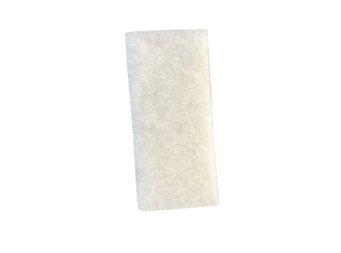 SCHUURPAD 25 CM X 10 CM X 2 CM WIT