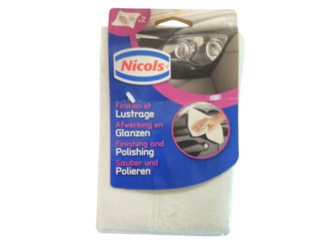 NICOLS AUTO WASSET VAATDOEK WIT X 2