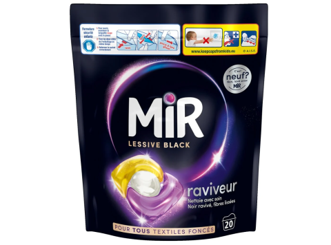 MIR WASMIDDEL PODS RAVIVEUR BLACK 20 PODS