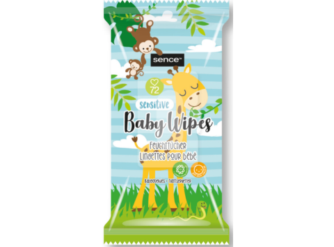 SENCE BABYDOEKJES SENSITIVE KAMILLE ZONDER ALCOHOL & PARFUM 72 DOEKJES