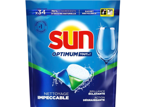 SUN OPTIMUM VAATWASTABLETTEN TOUT EN 1 34TABS