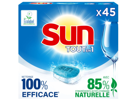 SUN VAATWASTABLETTEN TOUT EN 1 REGULAR 45ST