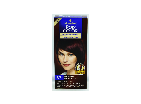 SCHWARZKOPF POLY COLOR HAARKLEURING 87 ROODZWART