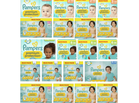 PAMPERS MIX PALLET 53PCS