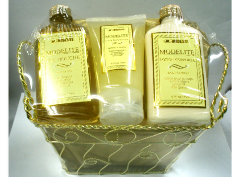 MODELITE GIFTSET IN GOUDEN MANDJE 3 PCS/ PAKKETJE