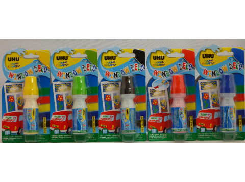 UHU WINDOW DECO STIFTEN GEEL (= W: 389630)