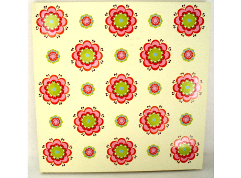 ADRESBOEKJE BLOEMEN (GEEL)