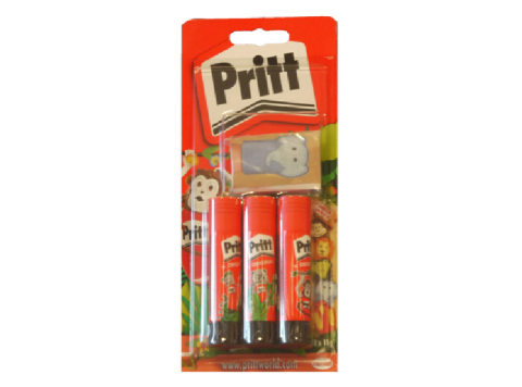 PRITT LIJM 3 ST 3 X 11 GR